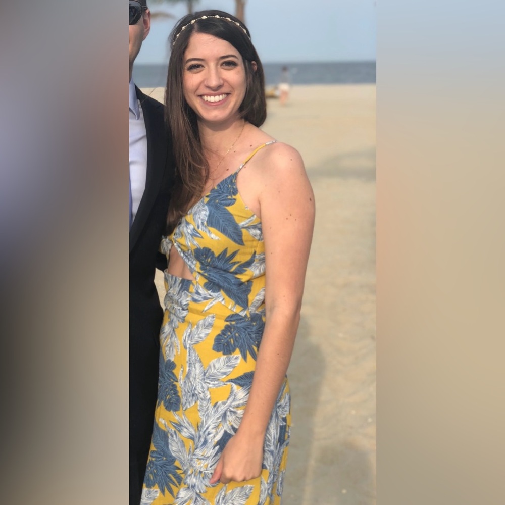 Cut out floral dress